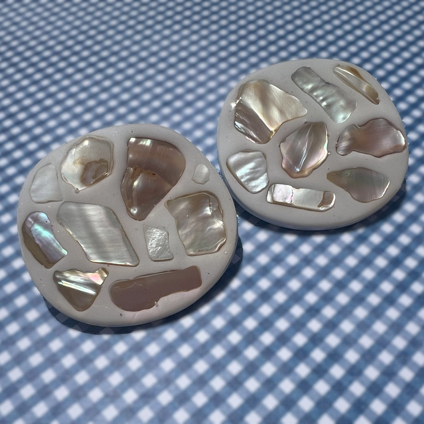 Mosaic Shell Statement Stud