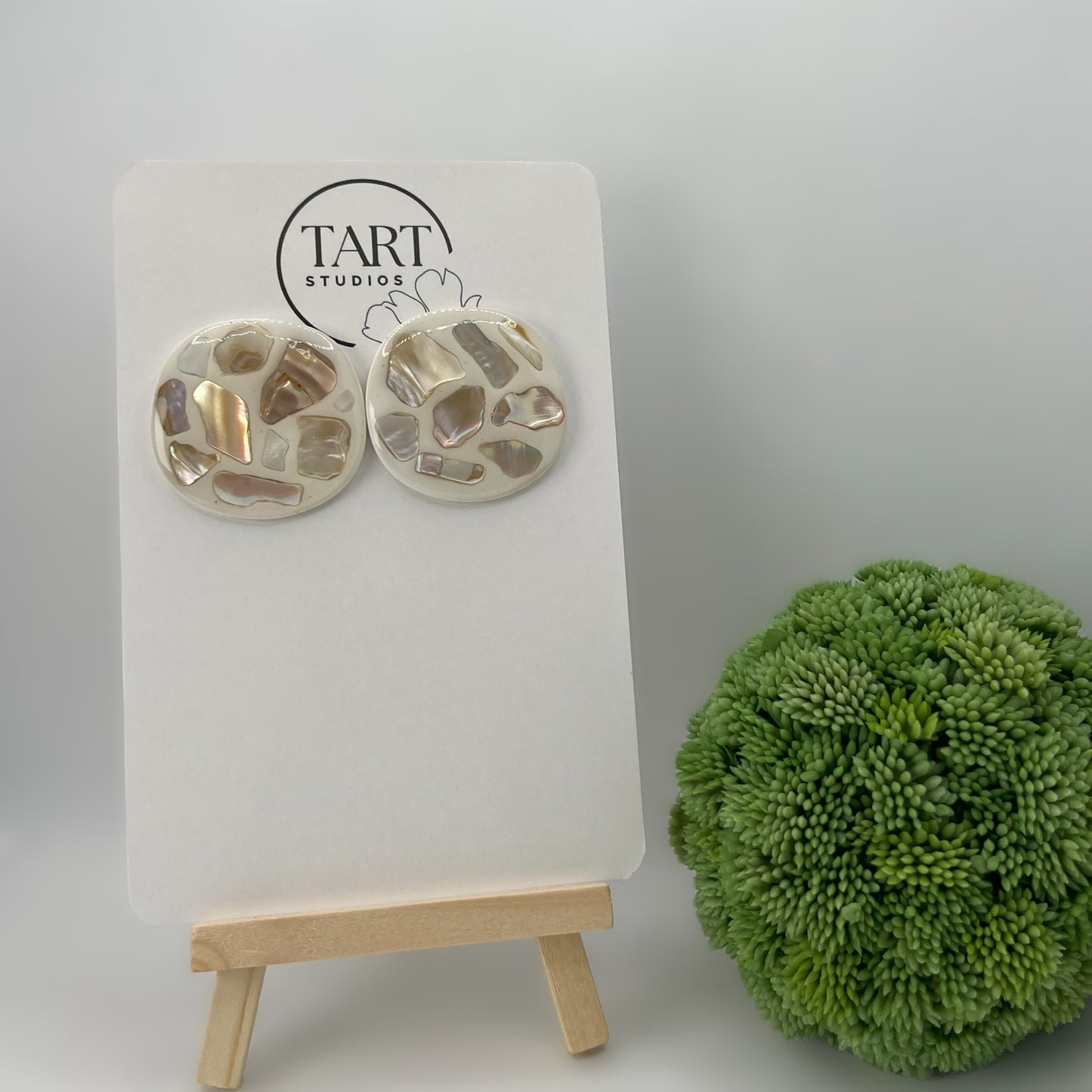 Mosaic Shell Statement Stud